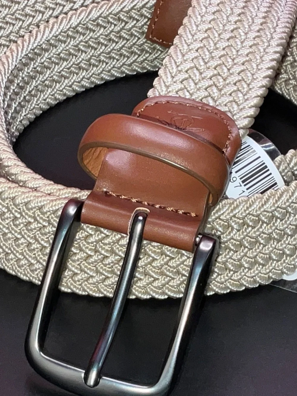 Original Penguin Braided Stretch Belt in Khaki.Men’s Large 38-40. NWT